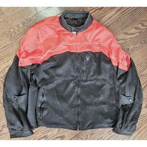 Fulmer mesh motorcycle jacket 4 XL  -RED/Black Pads VGC
